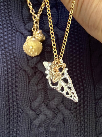 Skeleton Shell Charm - Fir & Fae X MultiStoriedLife