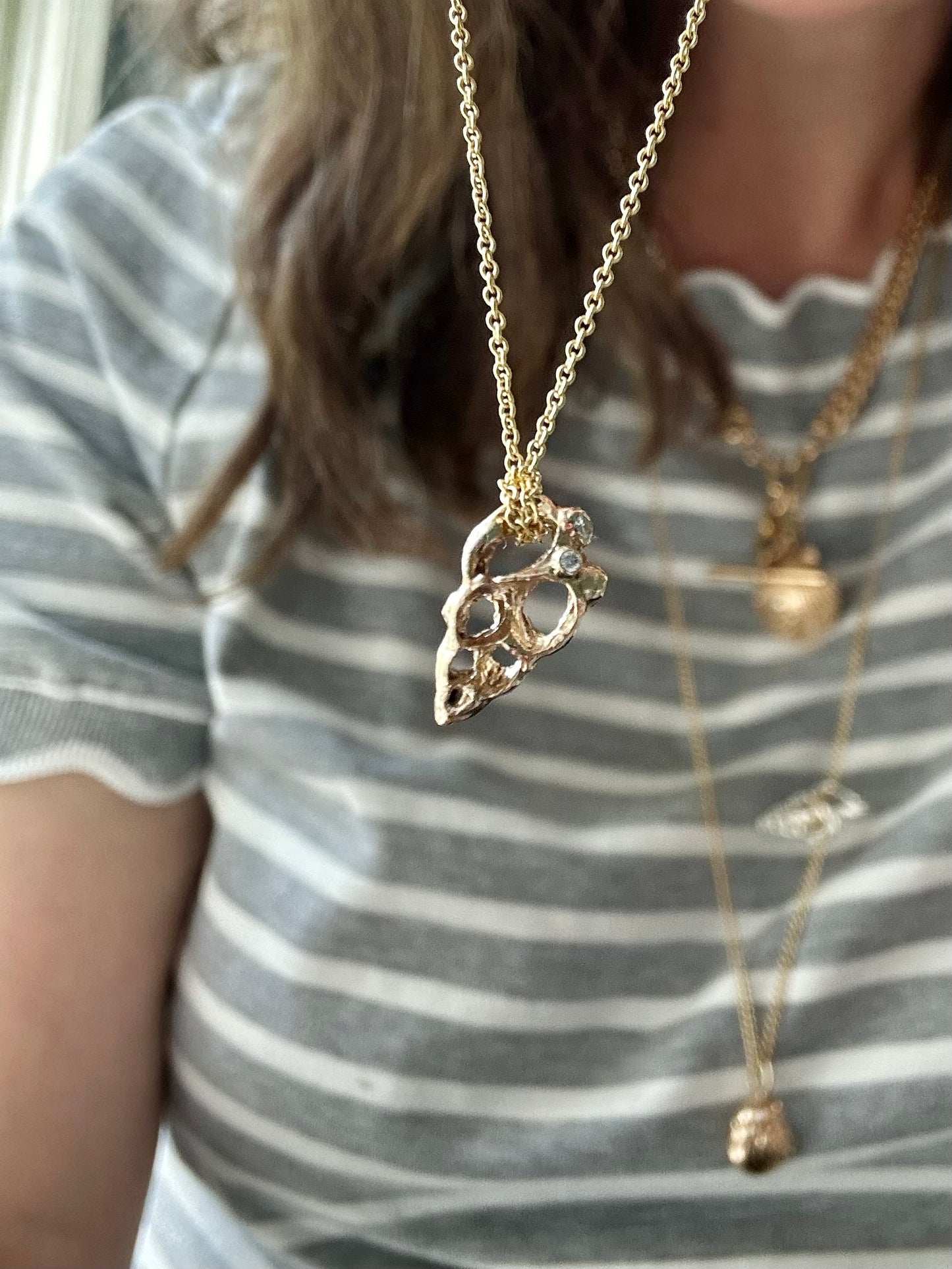 Skeleton Shell Charm - Fir & Fae X MultiStoriedLife