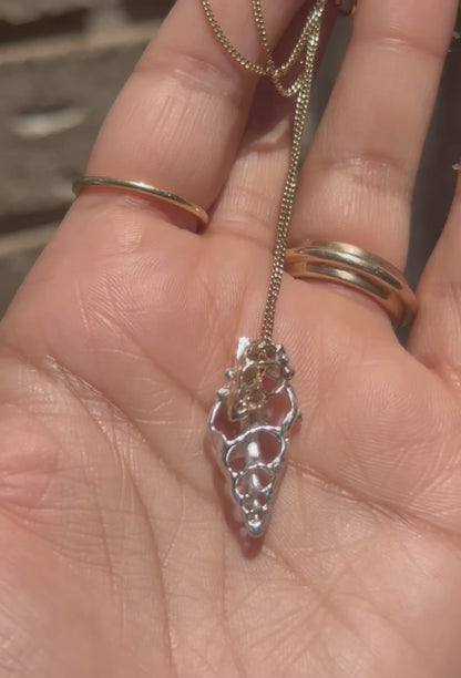 Skeleton Shell Charm - Fir & Fae X MultiStoriedLife