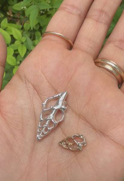 Skeleton Shell Charm - Fir & Fae X MultiStoriedLife